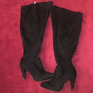 BLACK OVER THE KNEE BOOTS....WIDE CALF ‼️